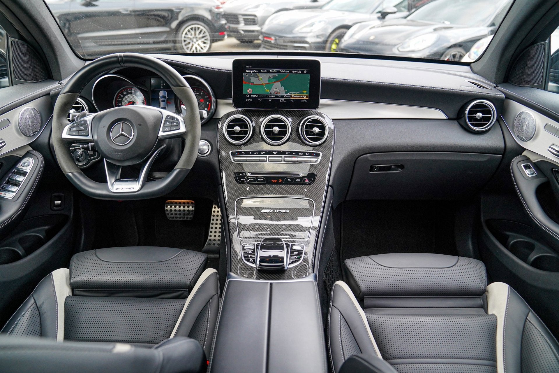 Mercedes-Benz GLC-klasse Coupé AMG 63 S 4MATIC+ | 360 Camer, Auto's, Mercedes-Benz, Automaat, Gebruikt, 510 pk, Leder