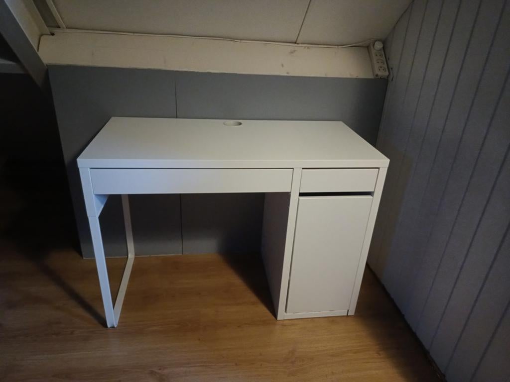 Ikea Micke bureau, Huis en Inrichting, Bureaus, Ophalen, 105 cm, Gebruikt, Spaanplaat of MDF