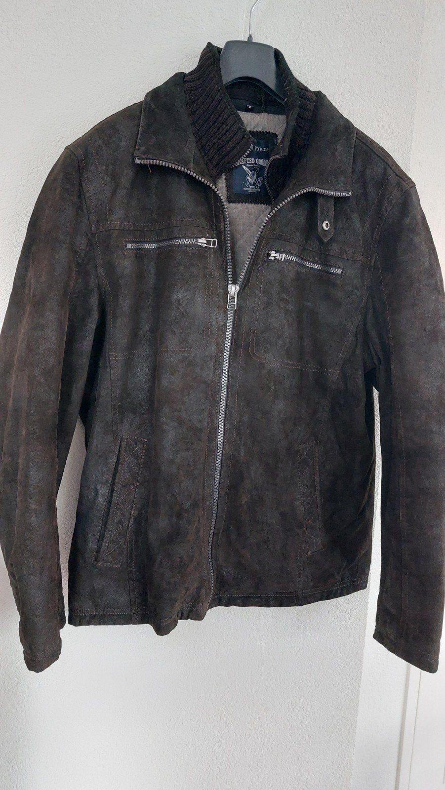 Heren leren jas maat XL - Litrico, Bruin, Maat 56/58 (XL), Gedragen, Litrico
