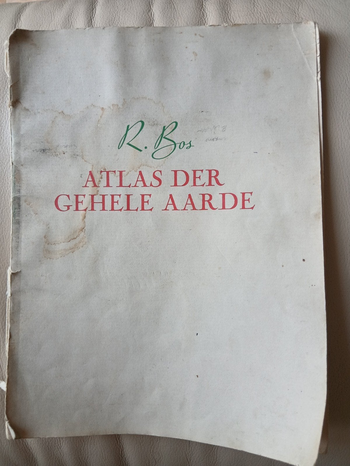 Atlas  (Der Gehele Aarde), Boeken, Gelezen, Overige atlassen, Ophalen of Verzenden, 1800 tot 2000