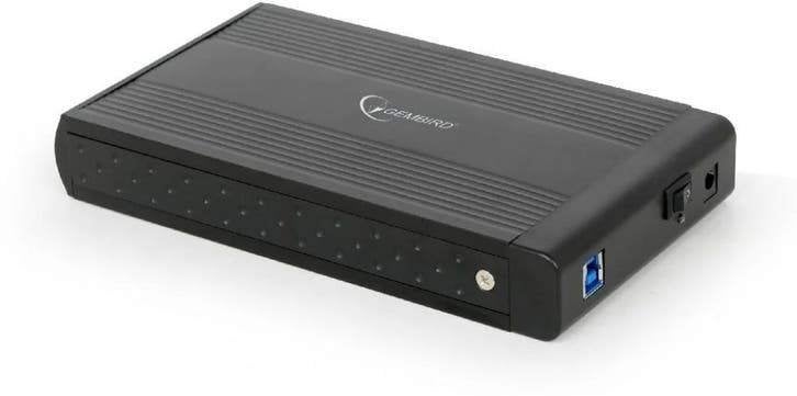 Gembird EE3-U3S-3 Storage Enclosure – 3,5" SATA – USB 3.0, Computers en Software, Gembird, HDD, Nieuw, Ophalen of Verzenden