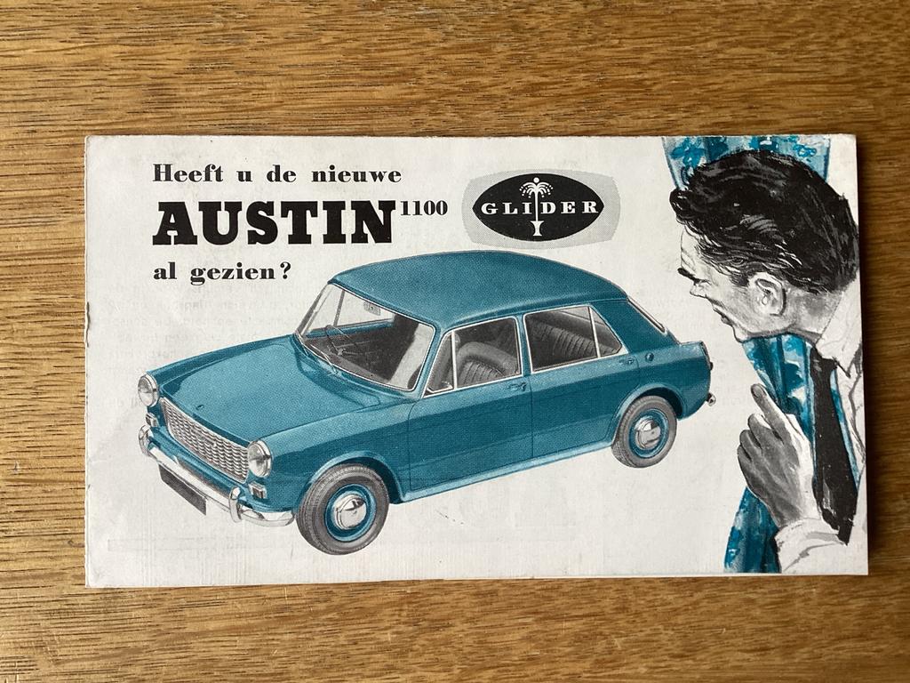 Originele Austin 1100 Glider brochure uit de jaren '60, Ophalen of Verzenden, Gelezen, Overige merken