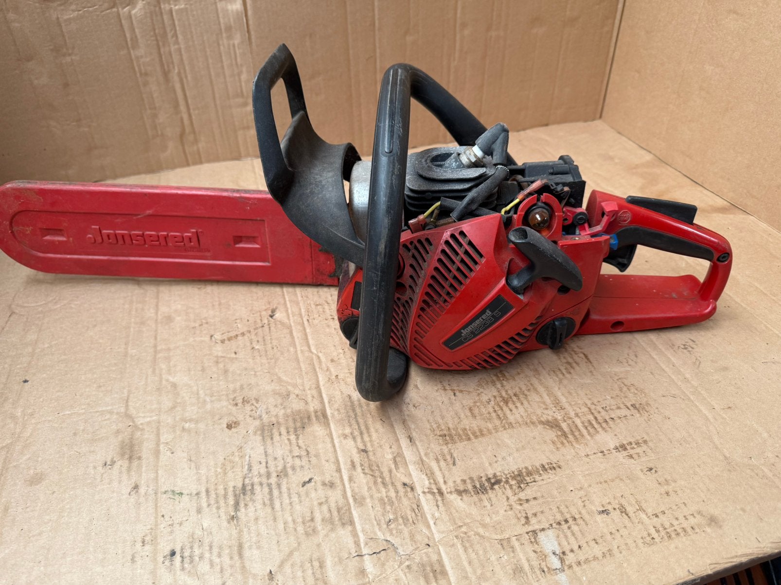 Jonsered CS2238S kettingzaag, Tuin en Terras, Hand-tuingereedschap, Ophalen of Verzenden, Gebruikt