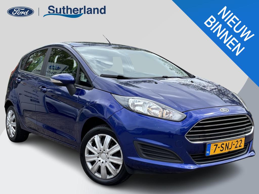 Ford Fiesta 1.0 Style | 65pk | Cruise control | Navigatie |, Stof, Euro 6, 525 kg, Blauw