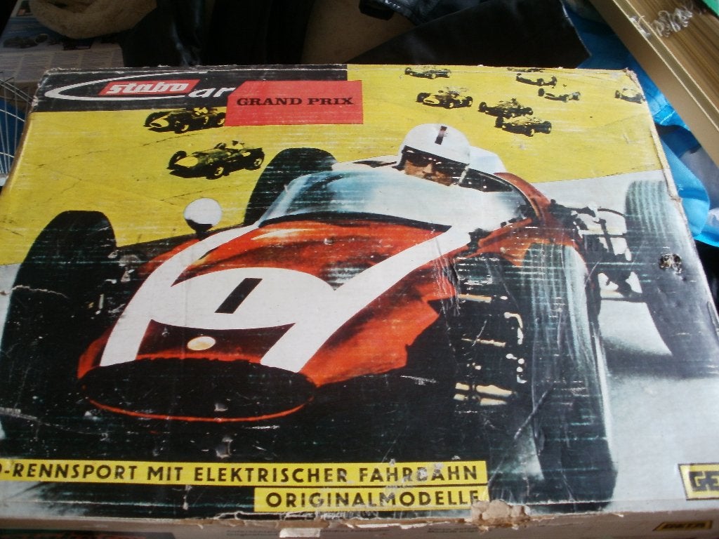 racebaan,compleet auto's, dynamo, boekjes, doos, Stabu, Overige merken, Ophalen of Verzenden, Elektrisch, Racebaan