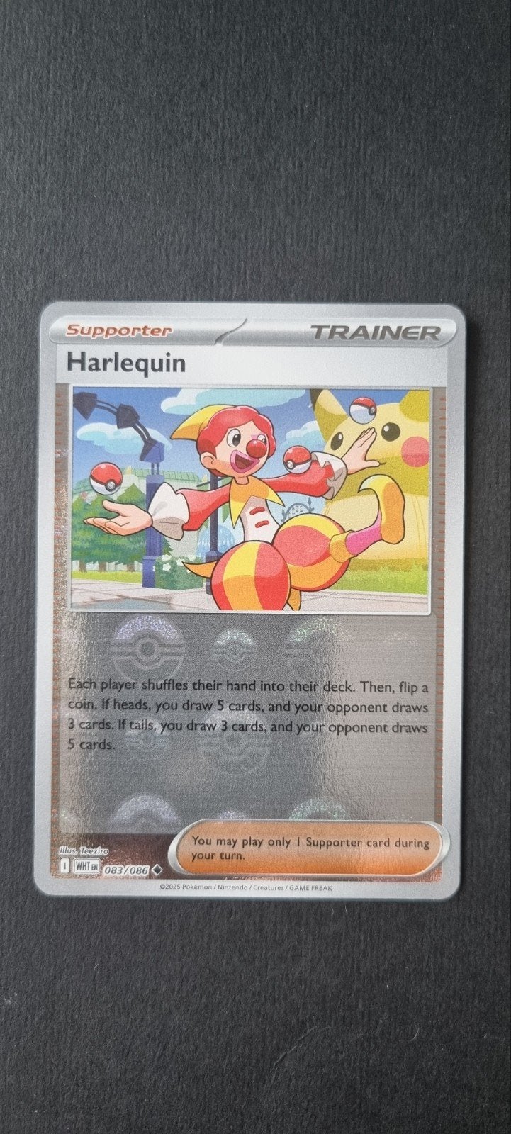 Harlequin Pokéball XWHT 083, Ophalen of Verzenden, Zo goed als nieuw, Losse kaart