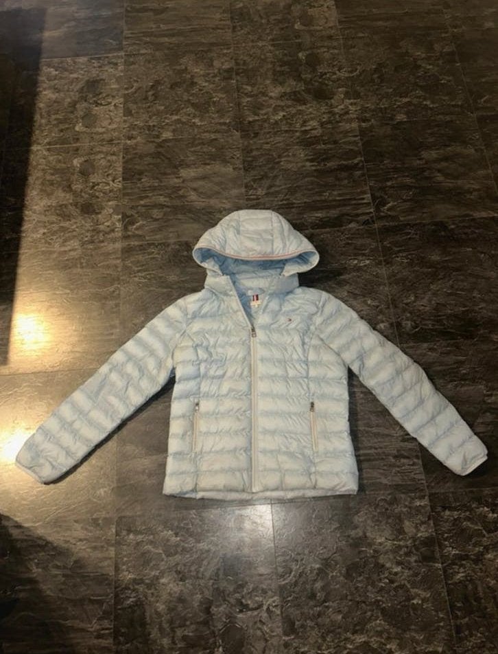 Tommy hilfiger jas dames maat m, Kleding | Dames, Ophalen of Verzenden, Gedragen, Maat 38/40 (M), Blauw