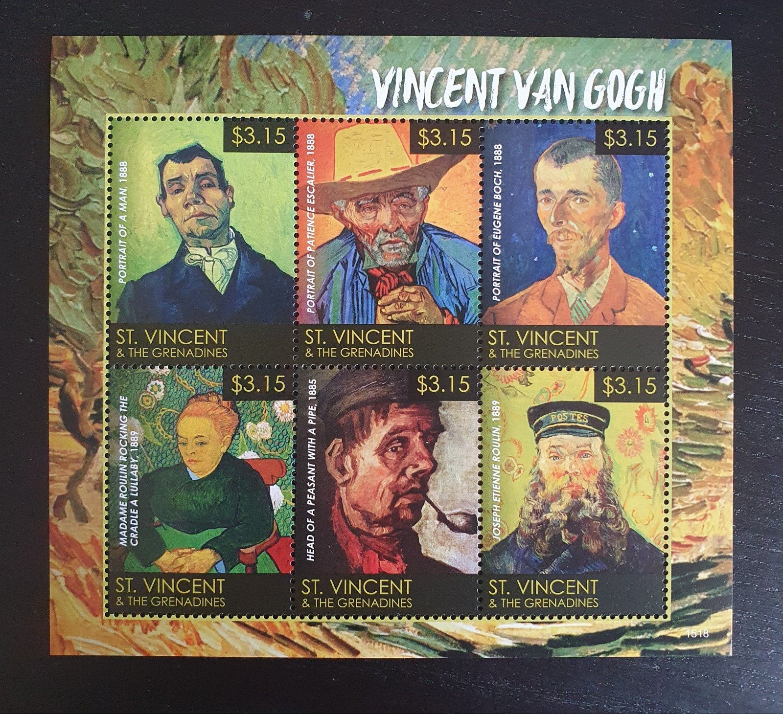 Sint Vincent 2015 Vincent van Gogh Michel 7528-7533 postfris, Verzenden, Postfris, Overige thema's
