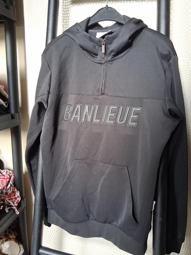 Banlieue Hoodie Zwart - Maat XS, Zwart, Ophalen of Verzenden, Zo goed als nieuw, Maat 46 (S) of kleiner
