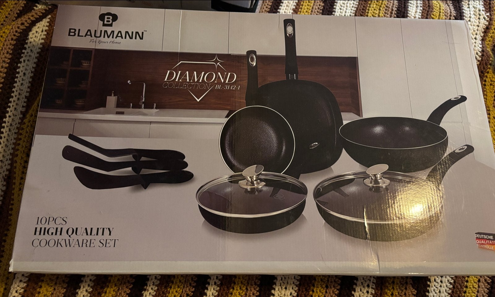 Blaumann Diamond Collection 10-delige Pannenset - Nieuw, Ophalen of Verzenden, Nieuw, Pannenset, Overige merken