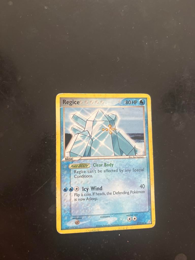 Pokémon Kaart Regice 80 HP - 27/110, Ophalen of Verzenden, Gebruikt, Losse kaart