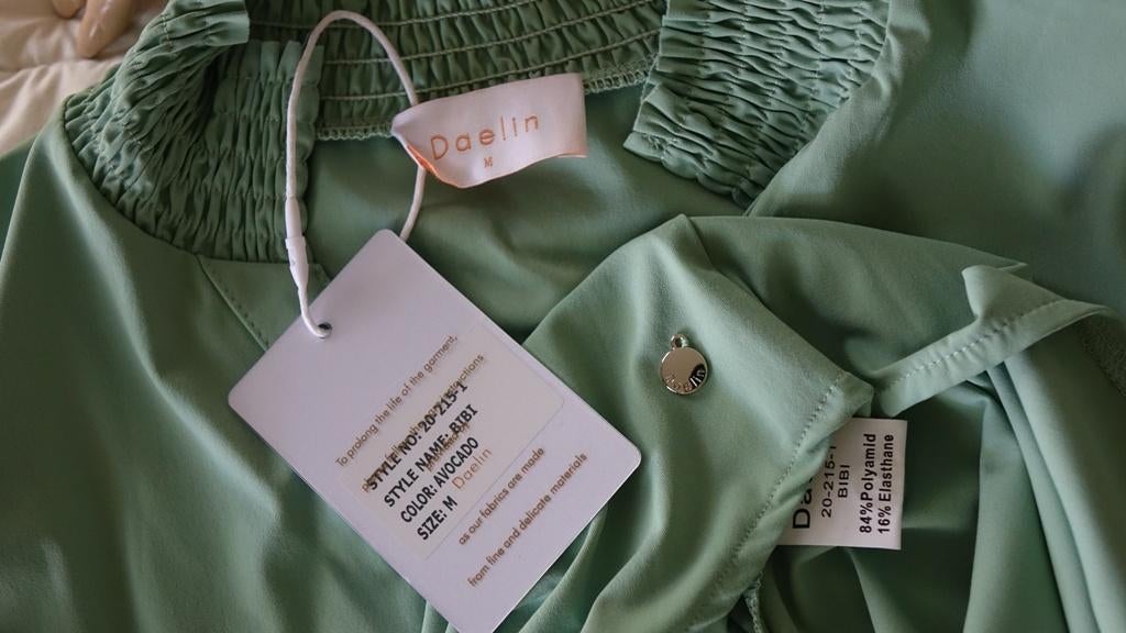 nieuw groen DAELIN travelbloesje, Maat 38/40 (M), Nieuw, Groen, DAELIN
