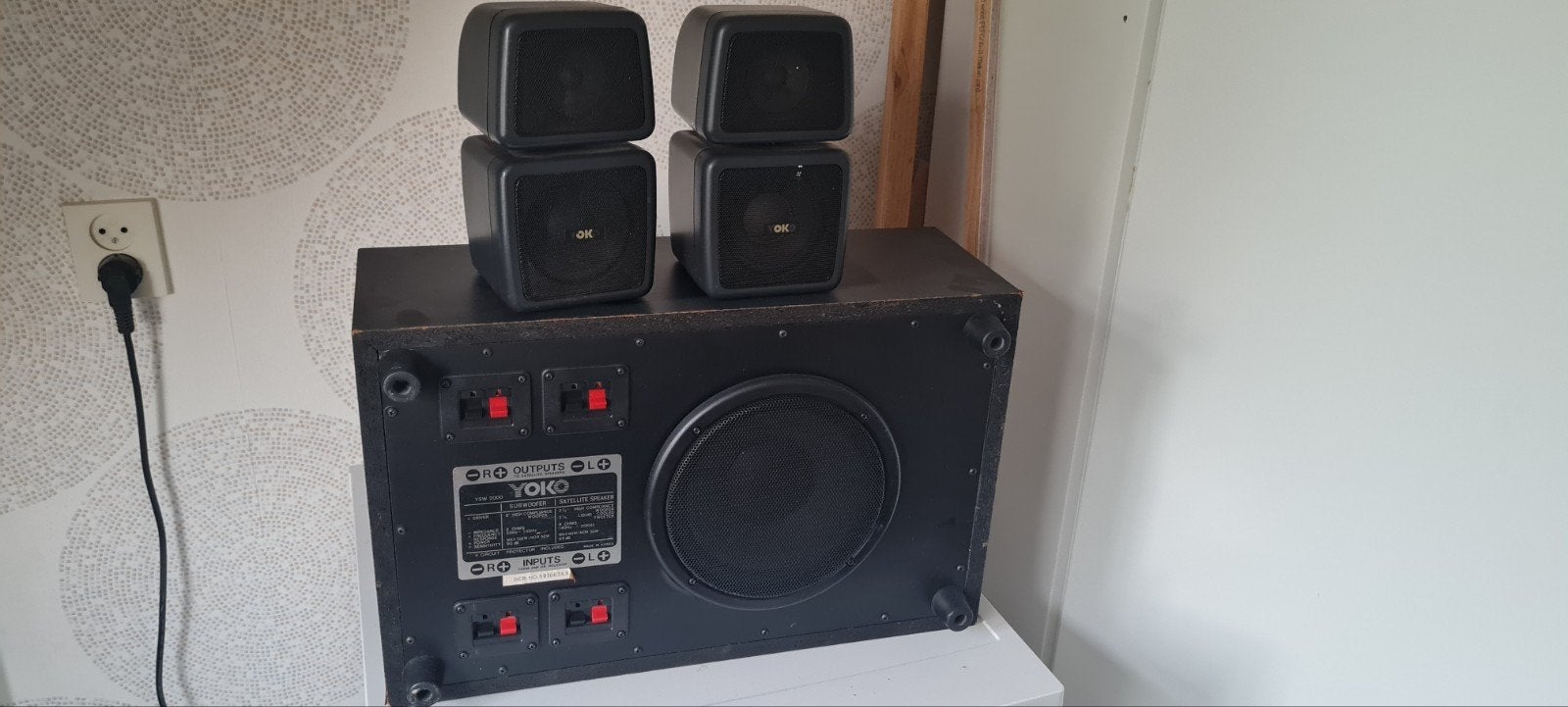 yoko ysw 2000 woofer speaker set, Ophalen, Gebruikt, 60 tot 120 watt, Geschikt voor surround/home cinema