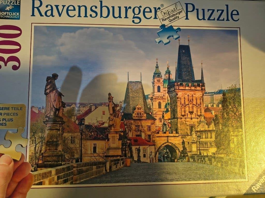 Fraaie puzzel van de Karlsbrücke in Praag, Ophalen of Verzenden, 500 t/m 1500 stukjes, Zo goed als nieuw, Legpuzzel