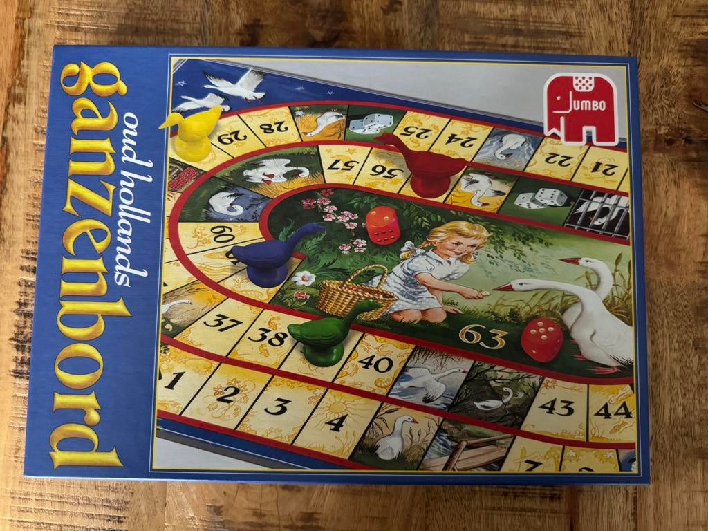 Nieuw Ganzenbord bordspel spel, Hobby en Vrije tijd, Gezelschapsspellen | Bordspellen, Een of twee spelers, Ophalen of Verzenden