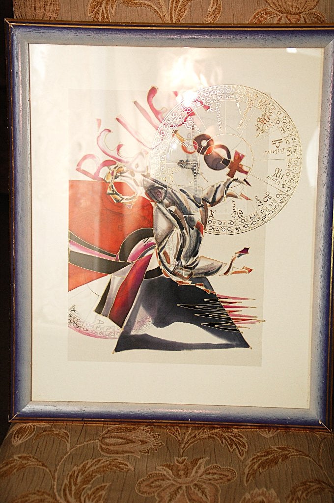 Een modern werk van ritter scherer 1961, Ophalen of Verzenden, Minder dan 50 cm, Schilderij