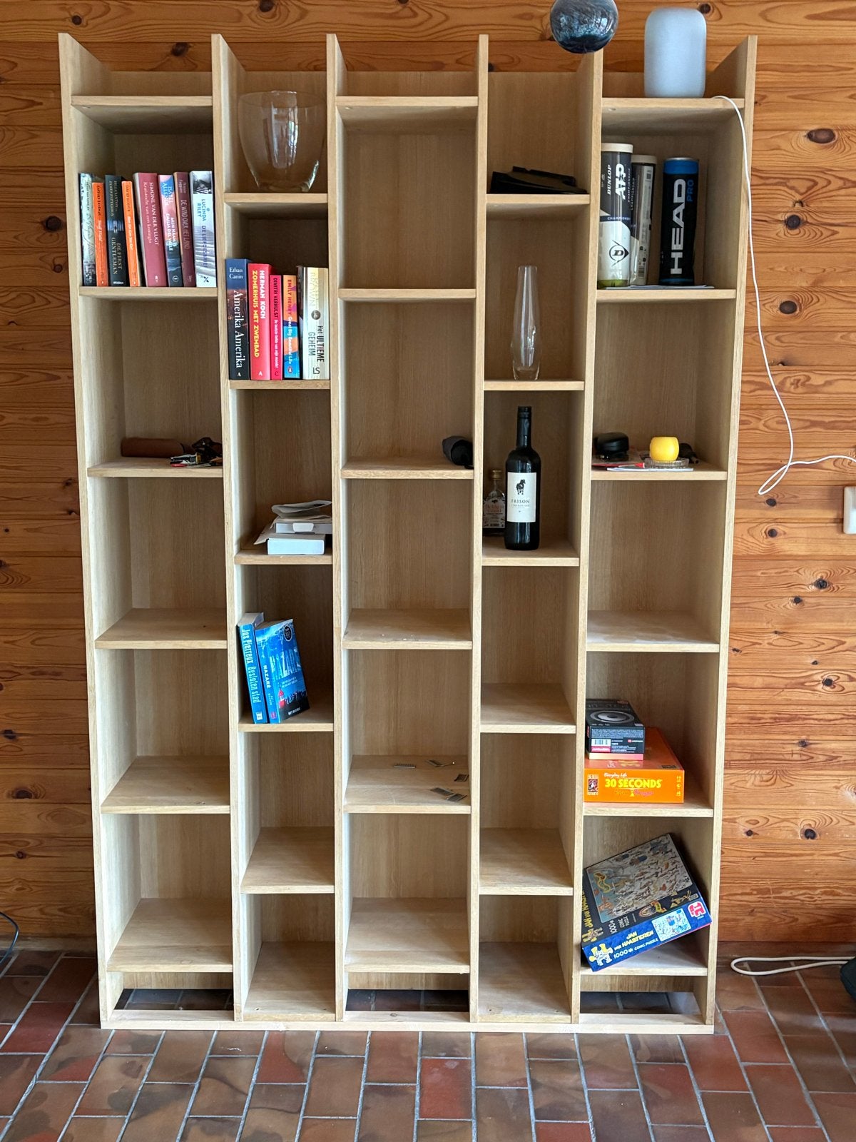 Hoge en brede kast - 200x131x35 cm, Ophalen, Met plank(en), Gebruikt, 100 tot 150 cm