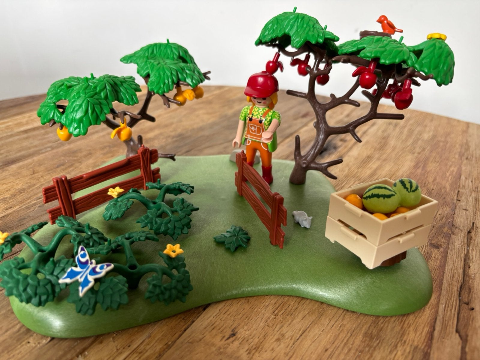 Playmobil boomgaard set met Tractor, Ophalen of Verzenden, Gebruikt, Complete set
