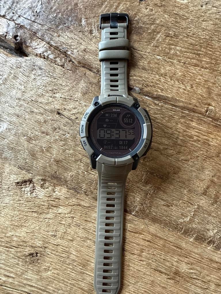 Garmin Instinct 2X Solar Tactical Edition Horloge, Afstand, IOS, Ophalen of Verzenden, Zo goed als nieuw