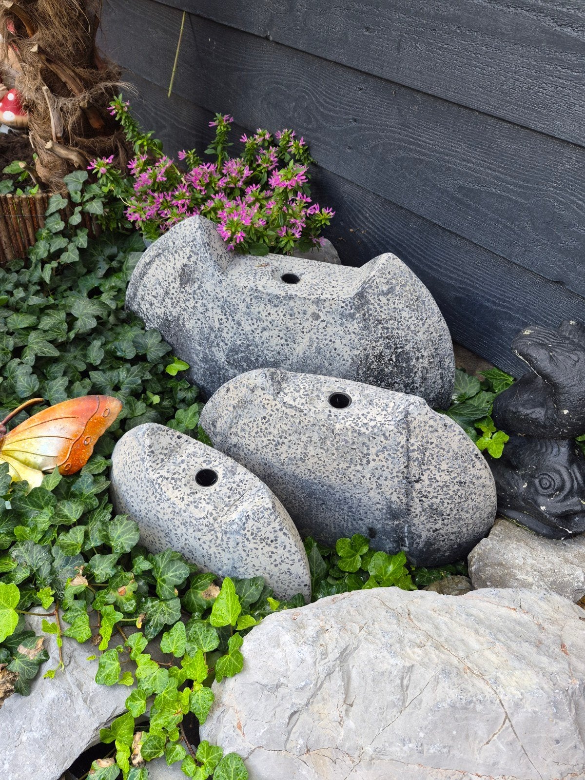 tuinfonteinen 3 stuks + stenen, Tuin en Terras, Ophalen, Gebruikt, Overige typen