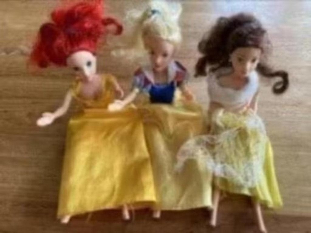 3 Disney poppen/ prinsessen : merk Simba toys, Ophalen of Verzenden, Gebruikt, Barbie