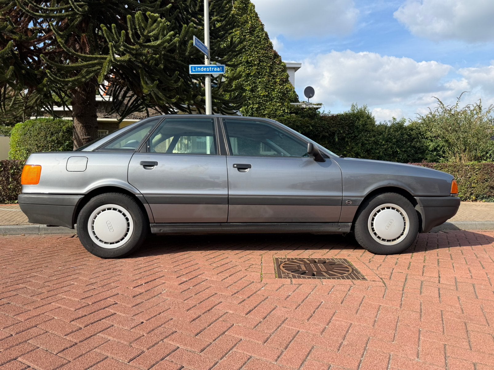 Audi 80 1.8 S Automaat 1990 Grijs *trekhaak* geen roest, 4 cilinders, 1200 kg, 1781 cc, Particulier