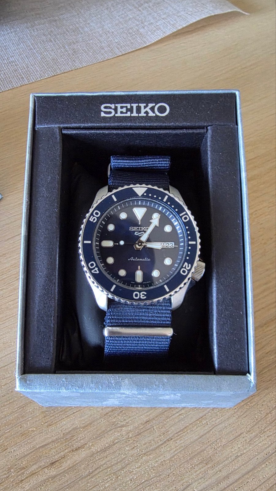 Seiko 5 sport automaat horloge - SRPD51K2, Sieraden, Tassen en Uiterlijk, Horloges | Heren, Ophalen of Verzenden, Zo goed als nieuw