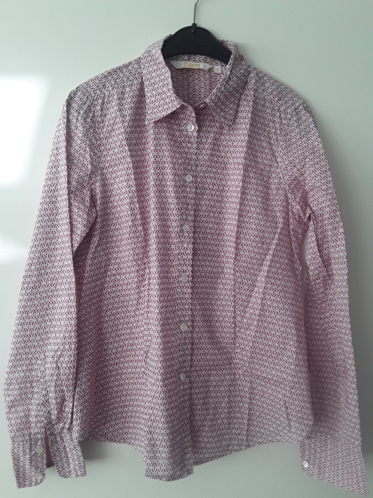 Blouse 38 7 AM katoen donkerrood, Ophalen of Verzenden, Rood