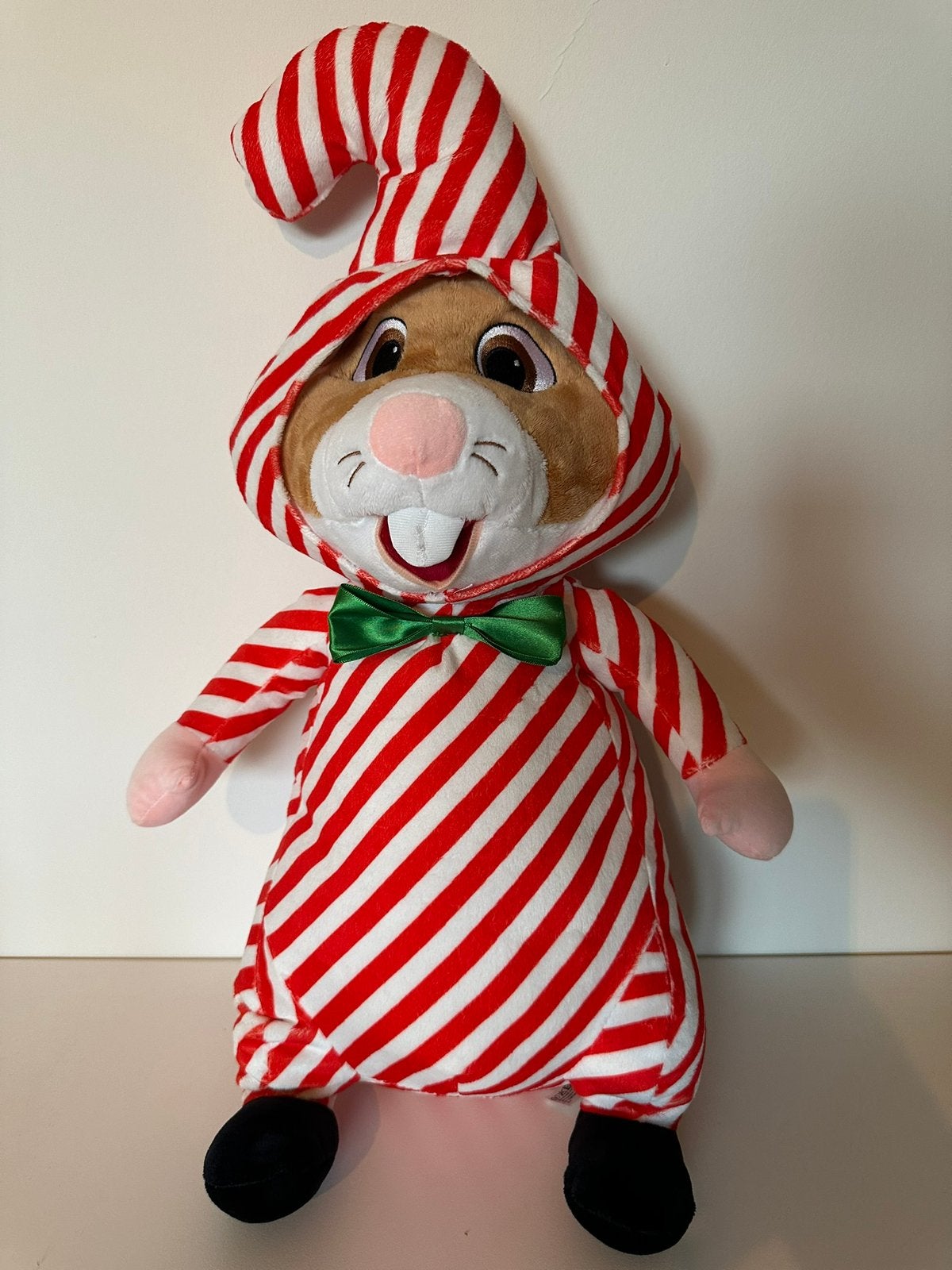 Albert Heijn (ah) hamster knuffel zuurstok kerst, Ophalen of Verzenden, Zo goed als nieuw, Hamster, Albert Heijn