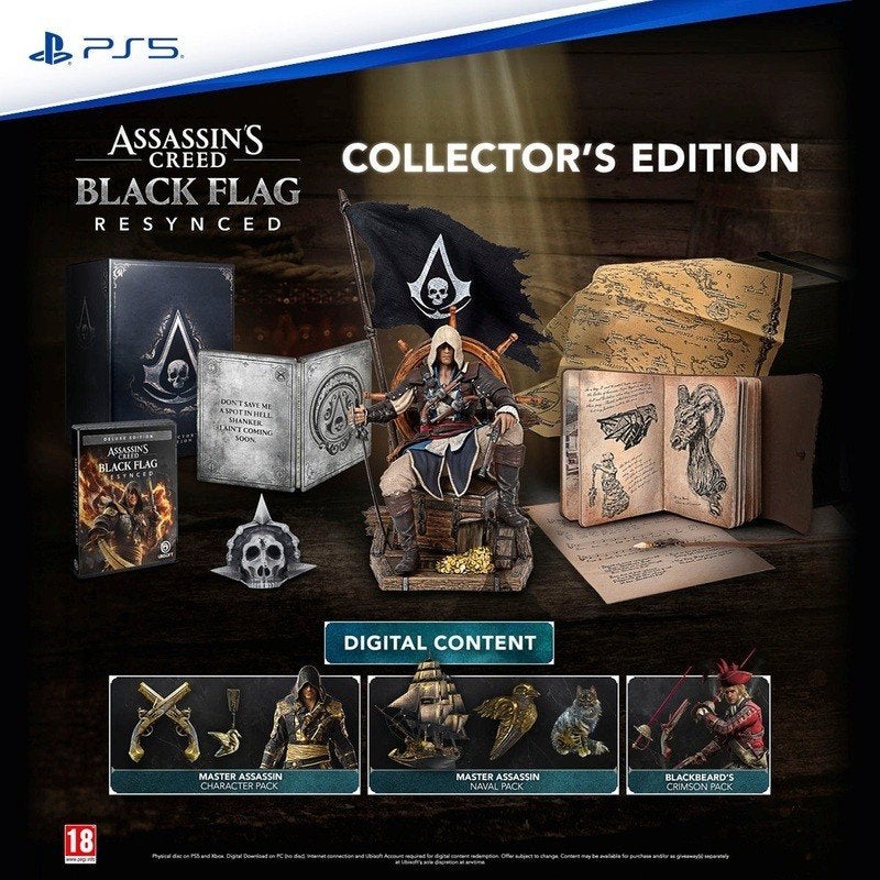 assassin's creed black flag ps5 collector's edition, Ophalen of Verzenden, Nieuw