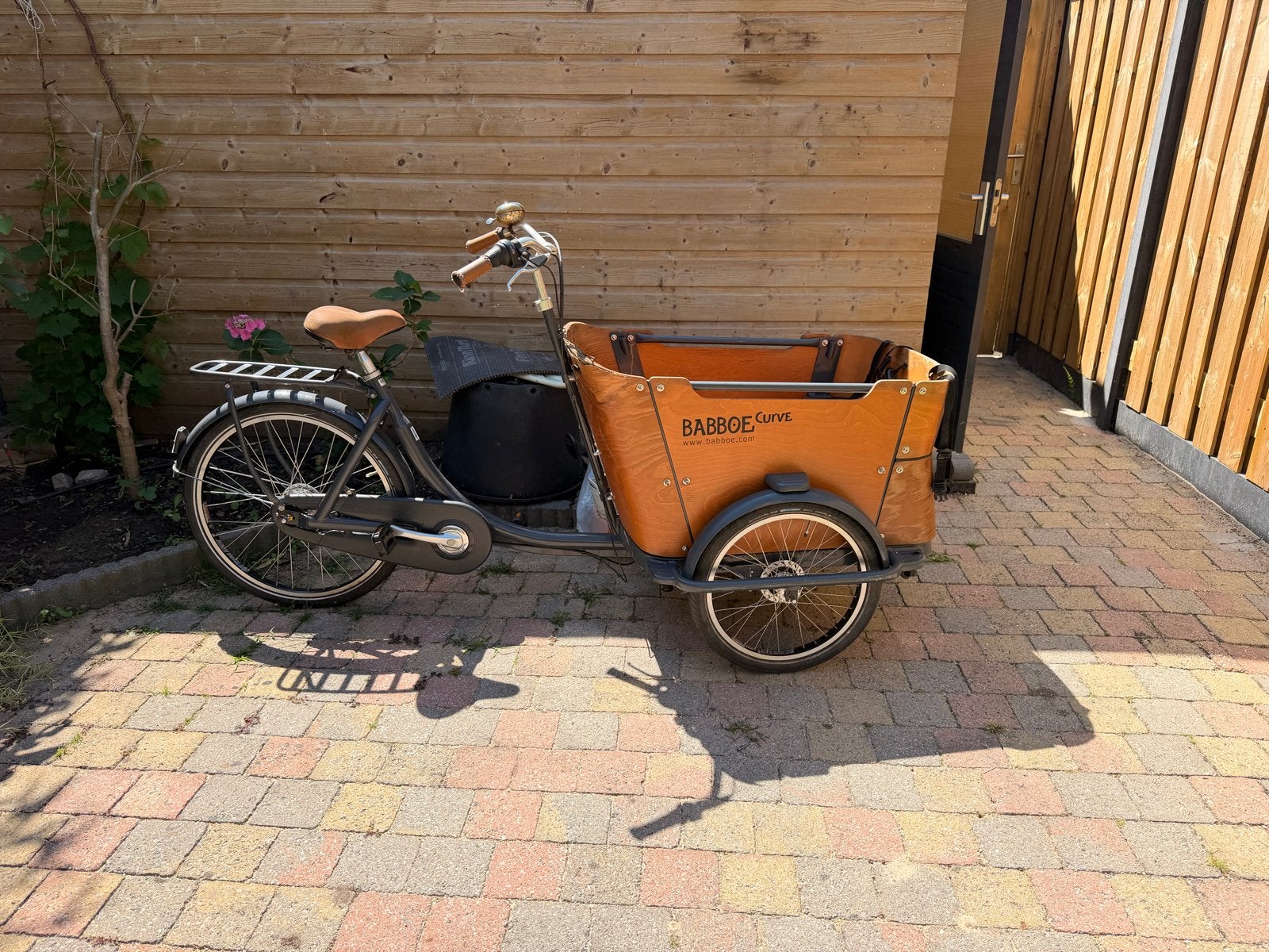 Babboe bakfiets - Opknapper maar fietst nog goed, Fietsen en Brommers, Fietsen | Bakfietsen, Ophalen, Gebruikt, Overige merken