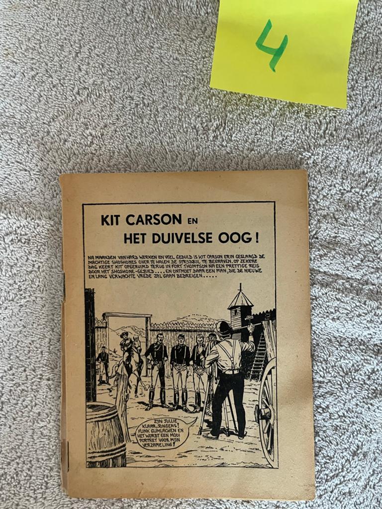 Kit Carson en Het Duivelse Oog! - Vintage Stripboek, Eén stripboek, Ophalen of Verzenden, Gelezen