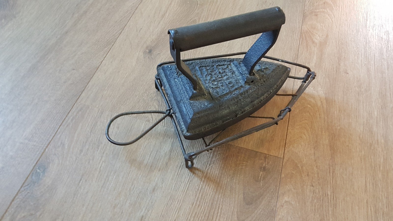 antiek gietijzeren strijkijzer 19 eeuw, Ophalen of Verzenden
