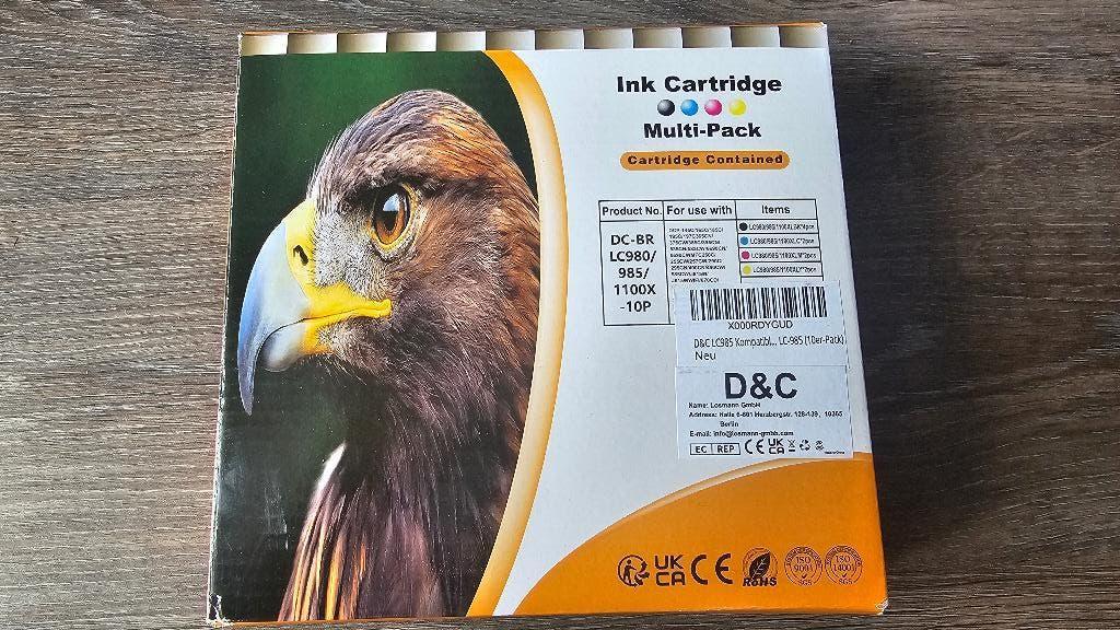 Inktcartridge DC-BR LC980/985, Ophalen, Nieuw, Cartridge, Compatibel (voor Brother)