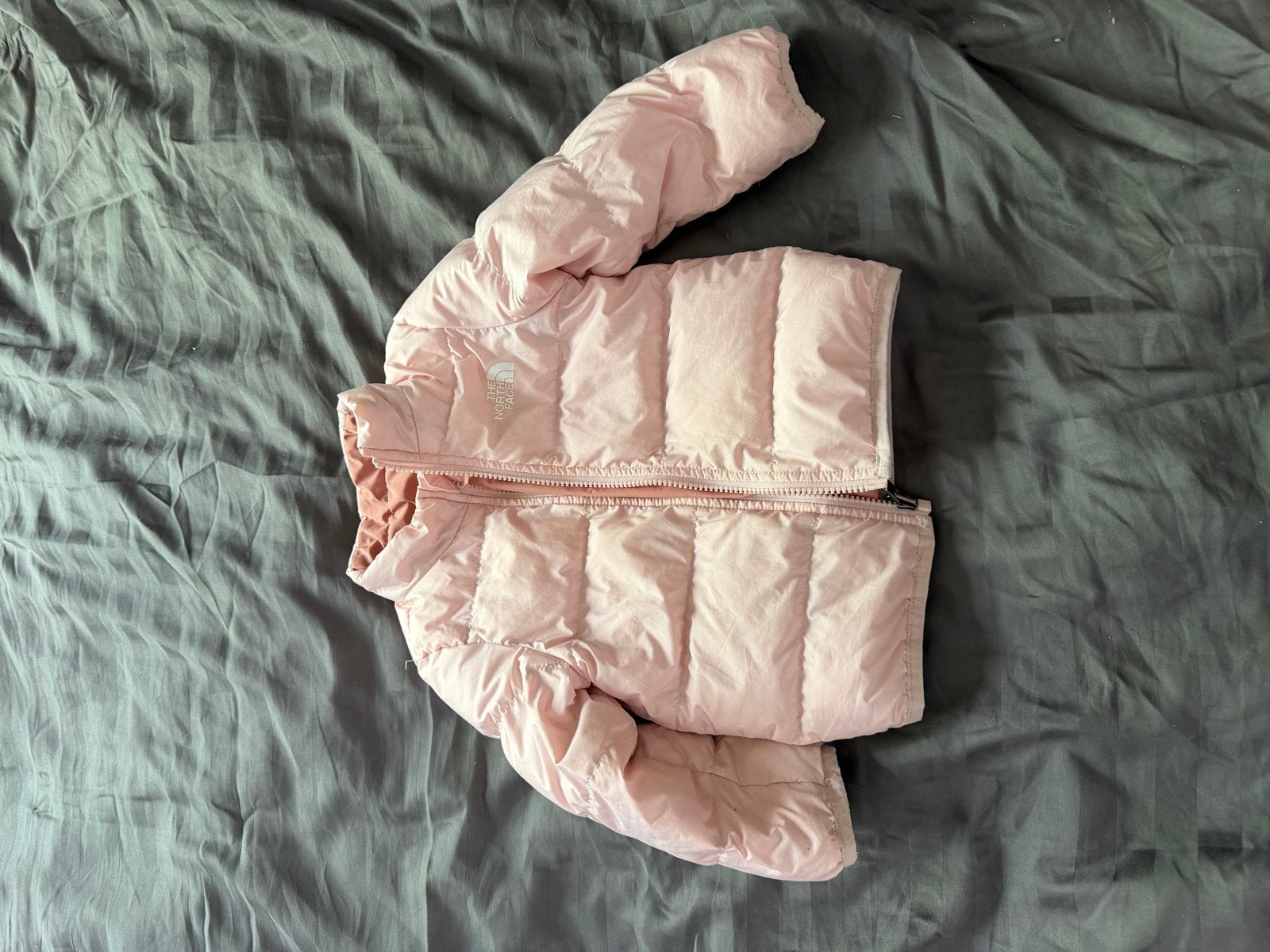 The North Face omkeerbaar baby jasje maat 62 meisje, Kinderen en Baby's, Ophalen of Verzenden, Zo goed als nieuw, Meisje, Jasje