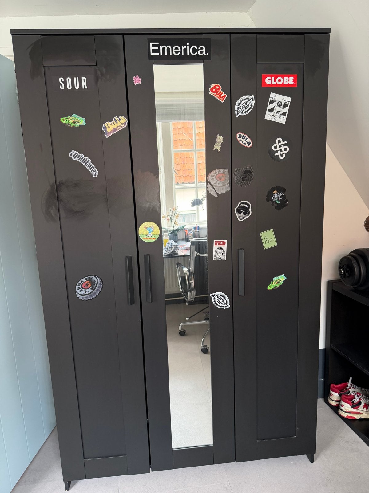 IKEA Brimnes Kast Zwart - Zo goed als nieuw, Ophalen, Overige materialen, 50 tot 100 cm, Zo goed als nieuw