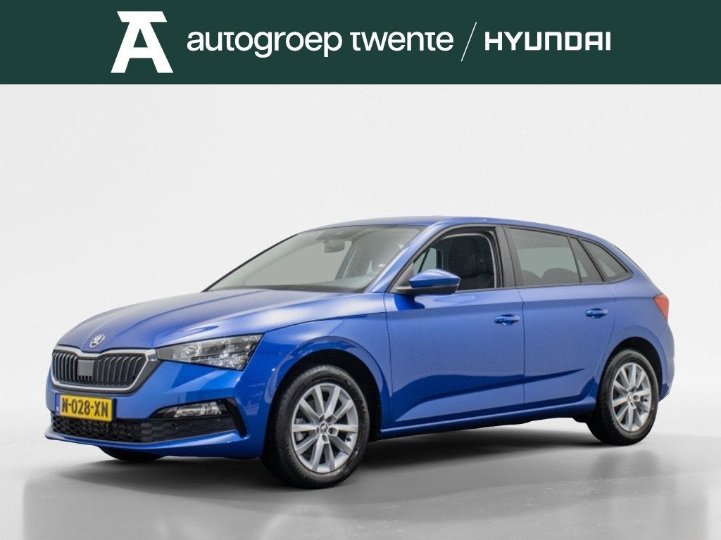 Skoda Scala 1.0 TSI Ambition | Trekhaak | App Connect | LED, Auto's, 21 km/l, Gebruikt, Verwarmde buitenspiegels, Blauw