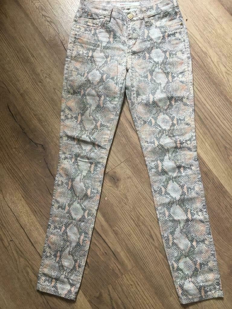 GEISHA skinny jeans met slangenprint - Maat XS, Kleding | Dames, Broeken en Pantalons, Meerkleurig, Ophalen of Verzenden, Zo goed als nieuw