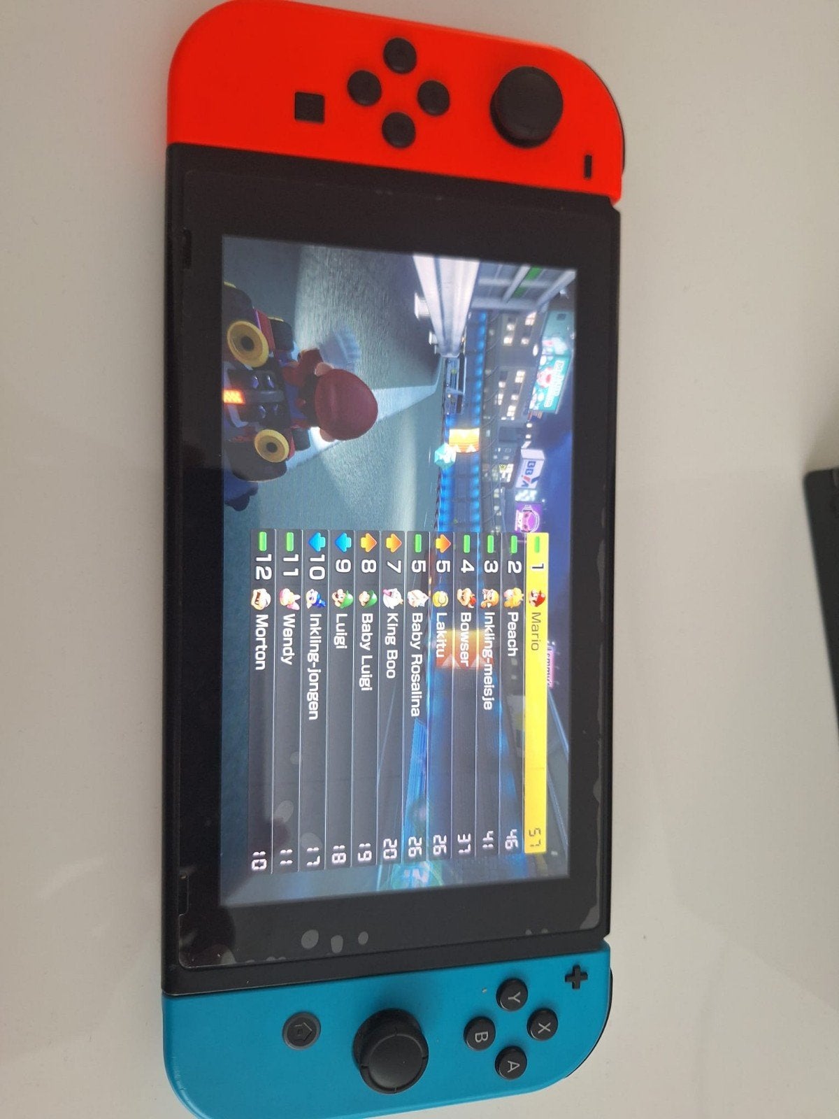 Nintendo Switch met Mario Kart 8 Deluxe en accessoires, Ophalen, Met 2 controllers, Switch Original, Gebruikt