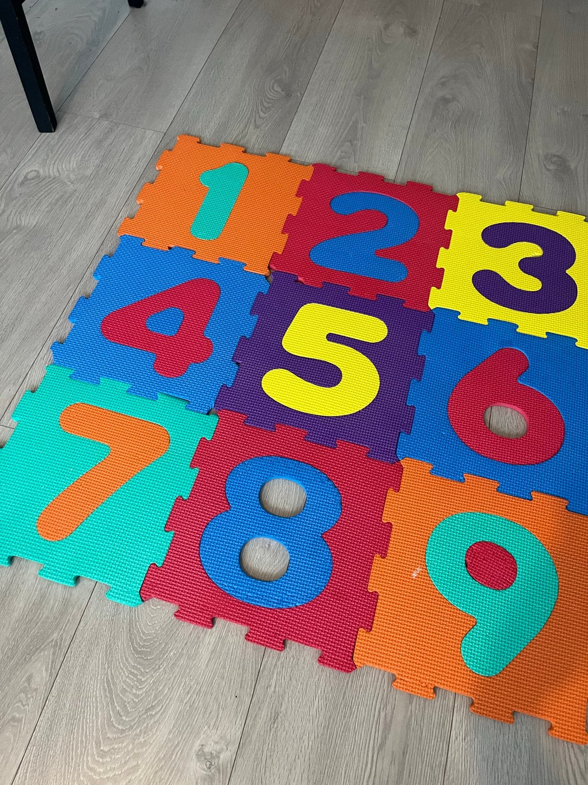 Cijfer speelmat (1-9) - Kleurrijk en educatief, Ophalen, Gebruikt, Speelkleed