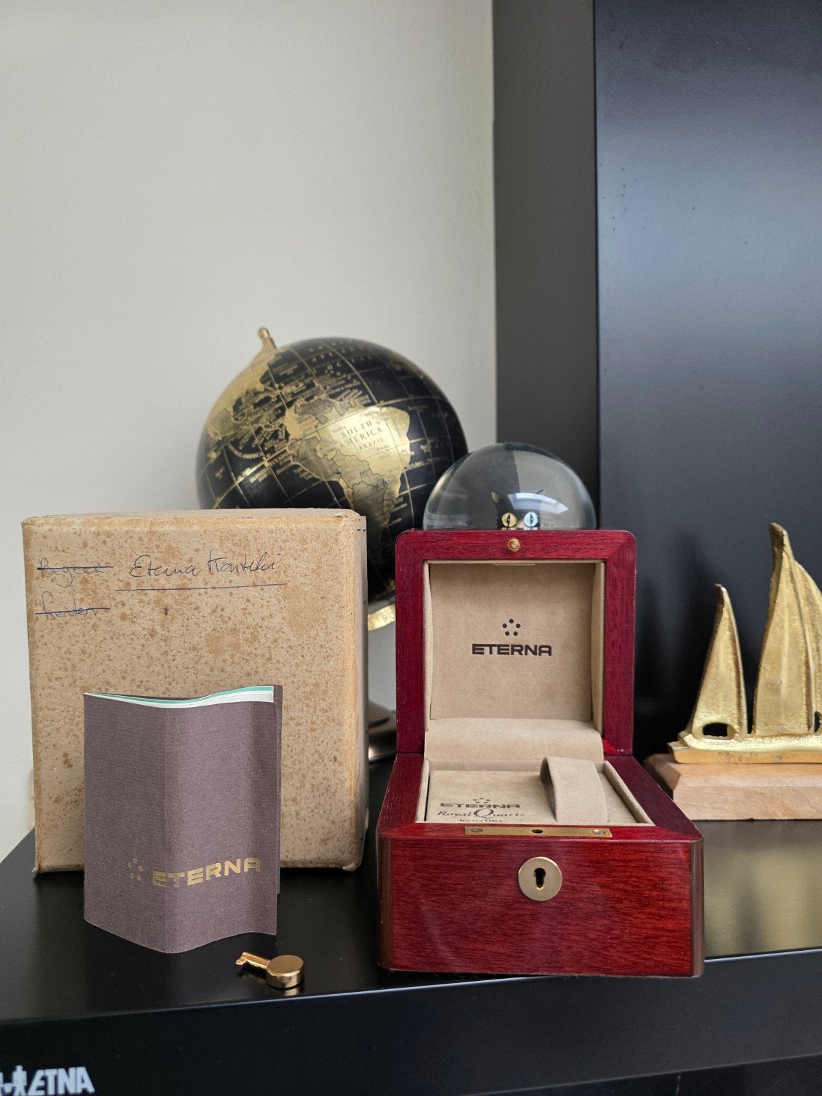 Eterna Royal Quartz Kontiki Horlogedoos met Papieren, Sieraden, Tassen en Uiterlijk, Overige Accessoires, Schützengasse 1, 2540 Grenchen, Zwitserland