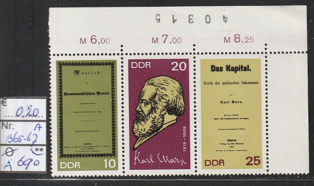 DDR Marx Michel 1365-7a Nr.A690p, Verzenden, DDR, Postfris