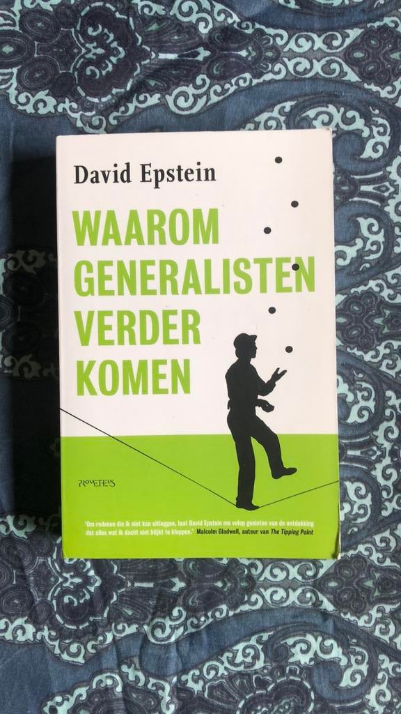 David Epstein - Waarom generalisten verder komen, Boeken, Psychologie, David Epstein, Ophalen of Verzenden, Ontwikkelingspsychologie