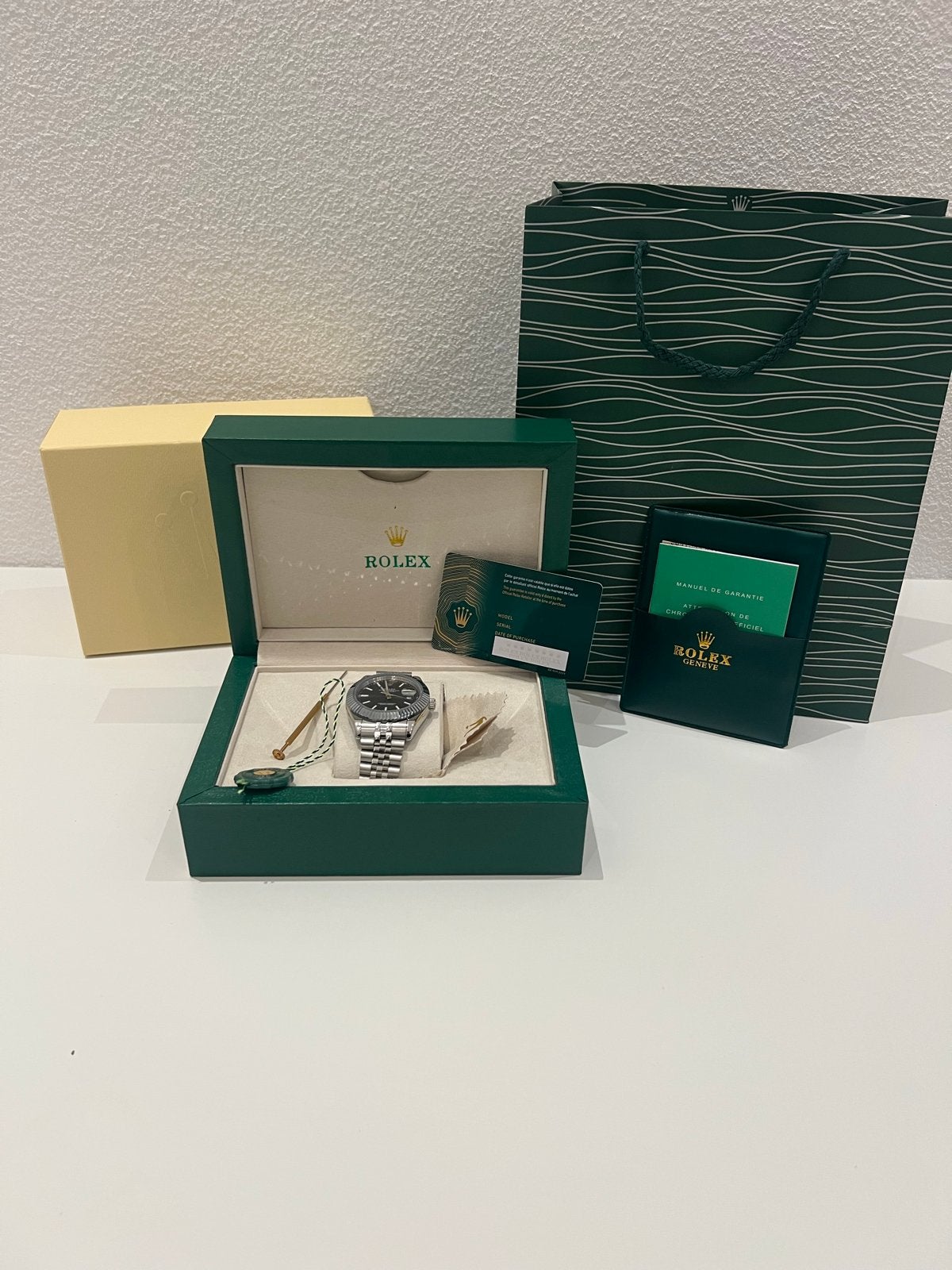 Rolex Datejust 36mm Staal Grijs Horloge, Polshorloge, Ophalen of Verzenden, Zo goed als nieuw, Rolex