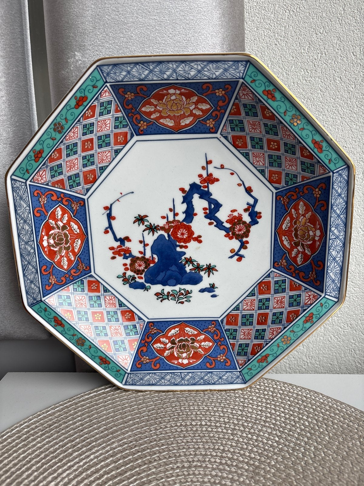 Prachtig Japans Imari-stijl decoratief bord, Ophalen of Verzenden