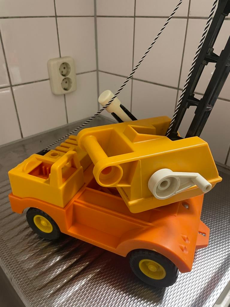 Vintage Fisher-Price hijskraan 314, Ophalen of Verzenden, Zo goed als nieuw, Auto of Voertuig