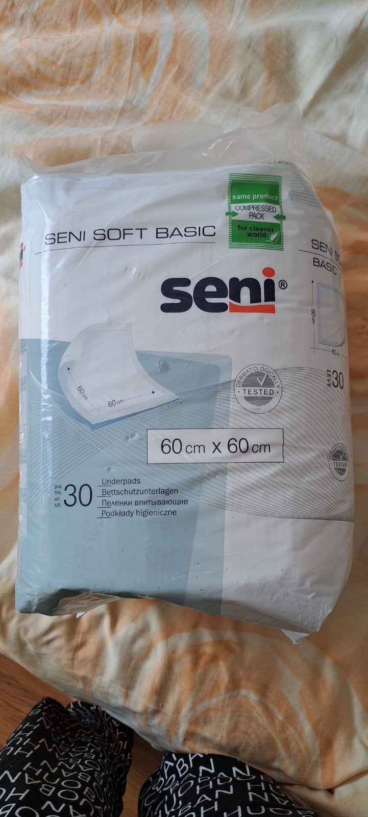 Nieuw pak Seni Soft Basic Onderleggers 60x60 cm (30 stuks), Diversen, Verpleegmiddelen, Ophalen of Verzenden, Nieuw