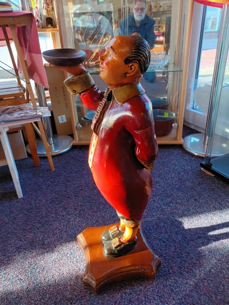Houten beeld OBER ( 70 cm hoog), Verzamelen, Ophalen