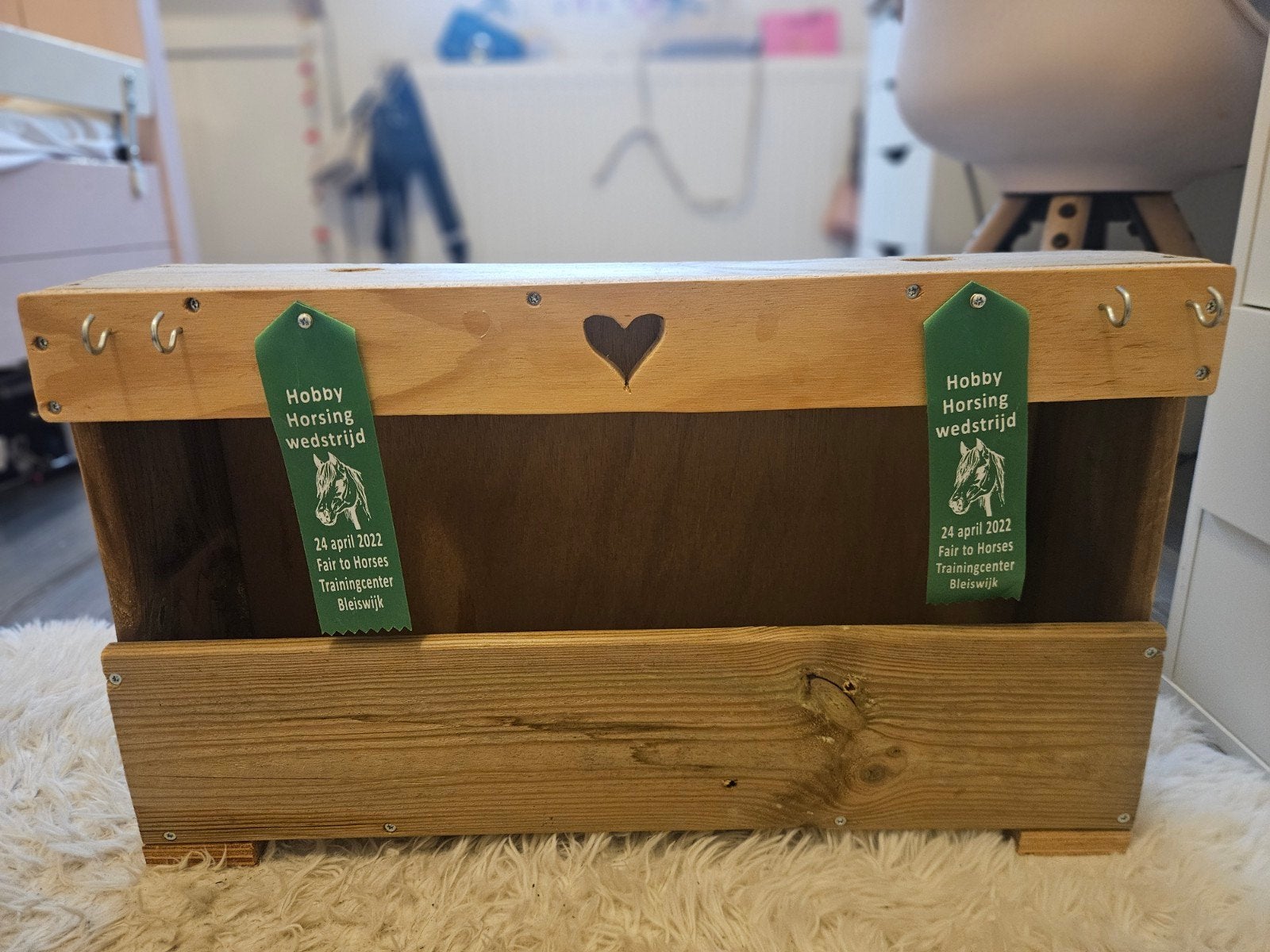 Zelfgemaakte Hobby Horse Stal voor 2 Paarden, Ophalen