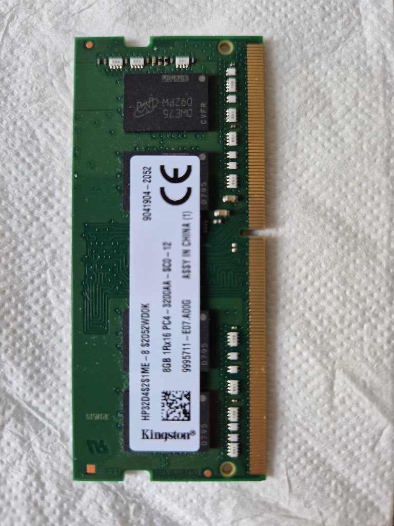 Kingston ValueRAM 8GB(1x8GB) 3200MHz KVR32S22S6/8, Gebruikt, DDR4, Ophalen of Verzenden, Desktop